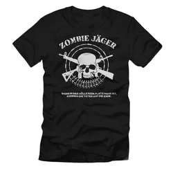 Zombie Hunter M4 Dead Undead Bite T-Shirt 100% Cotton O-Neck Short Sleeve Summer Casual Mens T-shirt Streetwear