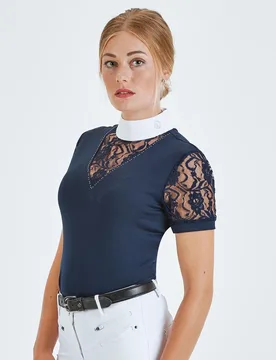 Damen Turniershirt RAVENNA, navy S - Busse - FashionsVida
