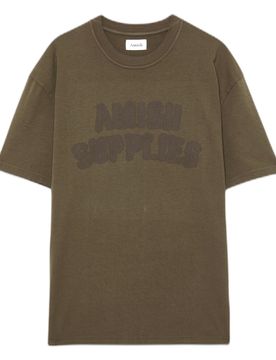 T-shirt unisex jersey logo shadow - moss
