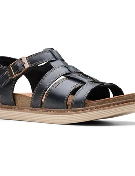 Shoes Sandali Arwell Sun Black Leather EU 37 1/2 - Clarks - FashionsVida