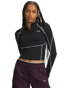 T-shirt à Manches Longues Avec Demi-zip Coldgear Elite Black / Reflective M