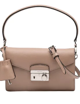 Mini Saffiano Lux Sound Lock Satchel - Prada - FashionsVida