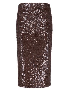 No-Mini Skirt in Stretch Nylon Blend