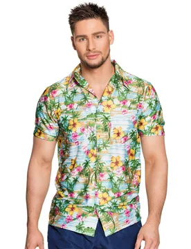 Paradiesisches Hawaii-Hemd für Erwachsene bunt - BOLAND BV - FashionsVida