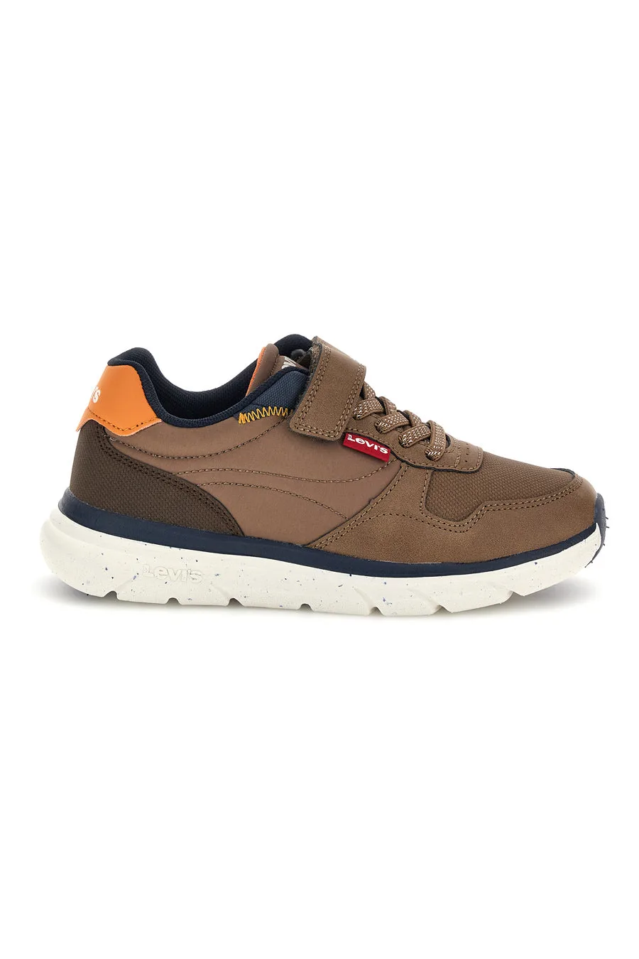 Sneakers marroni con dettagli arancioni Vorl0032S 29 - Levi's - FashionsVida
