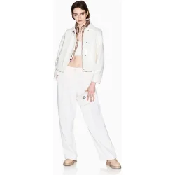 Bomber de mujer cruzada efecto vinilo