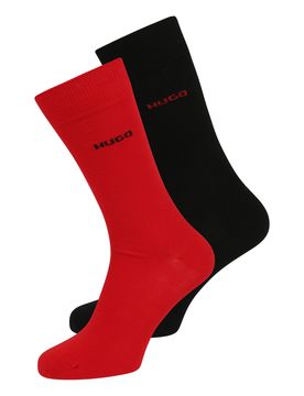 HUGO Calcetines rojo / negro