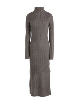 Vestido midi Mujer Verde militar S,XS Mujer