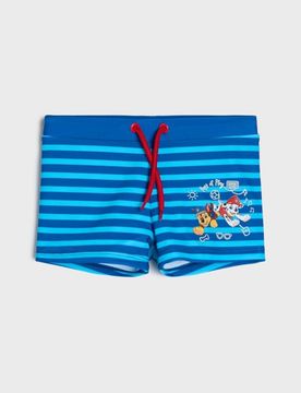 Costume da bagno a righe con laccetto PAW Patrol - multicolor
