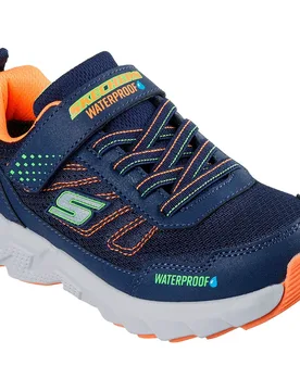 Sneaker Elite Sport Tread Aq Navy Synthetic / Textile / Yellow & Orange Trim EU 30 - Skechers - FashionsVida