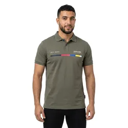 Polo A Maniche Corte Graphic Print Logo Regent Green XL