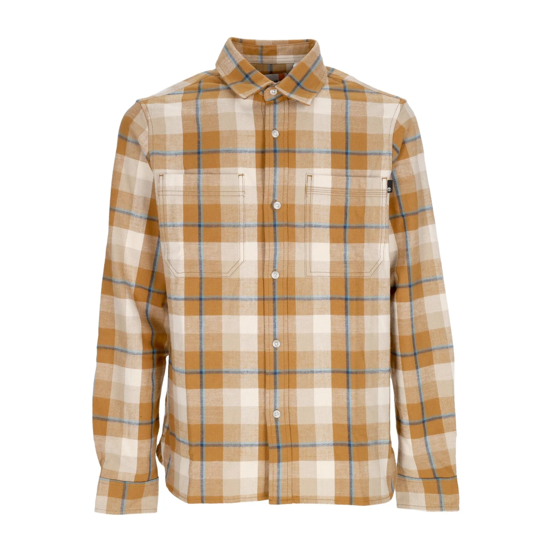 Camicia Manica Lunga Uomo Work Hvy Flannel Shirt Wheat Boot - Timberland - FashionsVida