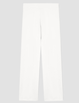 Pantalone a gamba larga donna bianco