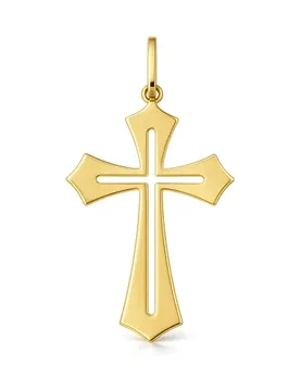 Ciondolo Croce Oro Giallo 18kt GL102557