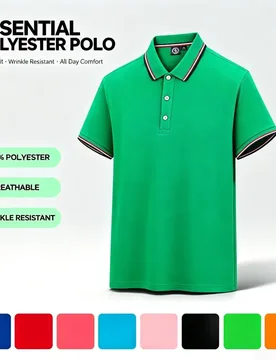 Men Clothing Short Sleeve Polo Shirt Striped Edge Collar Button‑Down Breathable Tees Casual Business Golf Office Work Tops - Aliexpress - FashionsVida