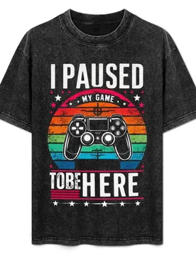 I Paused My Game To Be Here T-Shirt Mechanic Work Tee Shirt - Aliexpress - FashionsVida