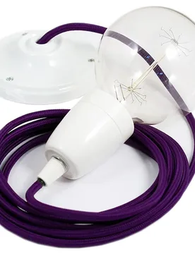 Cables Suspension Luminaire Rm14 Diy 2 M Violet / White One Size - Creative - FashionsVida