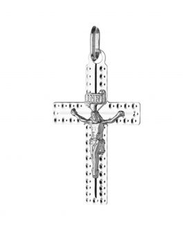 Ciondolo Croce Oro Bianco GL101748