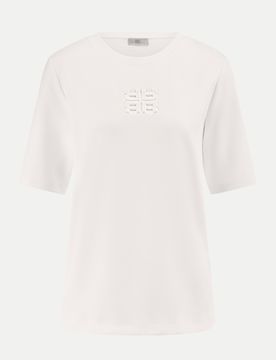 T-shirt mit Logoprint Weiß 42