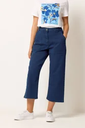 Stretch Carpenter Cropped Jeans - Indigo - Size: 14S