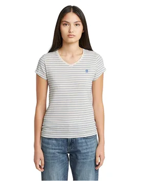 T-shirt à Manches Courtes Et Col En V Stripe Eyben Slim 2.0 Plein Air Highlight Stripe XS - G-Star - FashionsVida