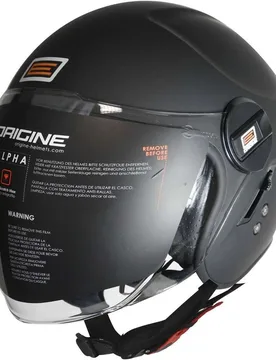 Casco Moto Jet ALPHA Opaco Nero taglia L - Origine - FashionsVida