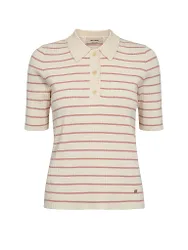 Poloshirt MMCALIZSTRIPESS crème L