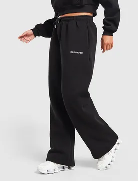 Womens Envy Wide Leg Joggers - Nero, nero nero Donna taglia XS - Hoodrich - FashionsVida