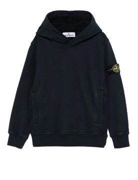 Felpa con cappuccio di cotone con logo