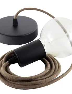 Cables Suspension Luminaire Rc13 1 M Brown / Black One Size - Creative - FashionsVida