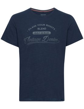 BLEND Camiseta 'PILO' azul