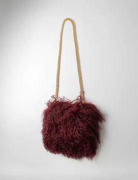 Bolso de multiposición de pelo de kid en color - De la Roca - FashionsVida
