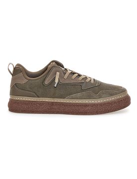 Sneakers verdi fondo a contrasto MM793 42