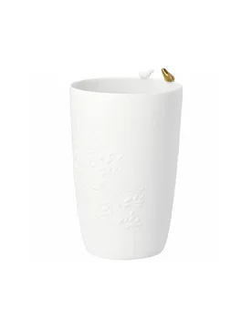 Jarrón GOLDVOGEL GRANDE 18,6cm blanco - Raeder - FashionsVida