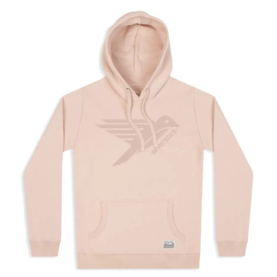 Women's Logo Pullover Hoodie - Faded Pink - Silverstick - FashionsVida
