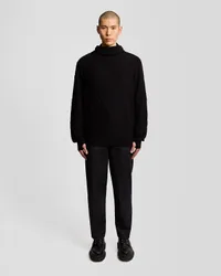 Men's Panelled Denim Jeans in Black