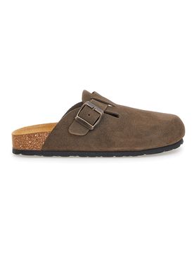 Ciabatte marrone scuro con fibbia in vera pelle PittarelloTierra 335A013PR 37