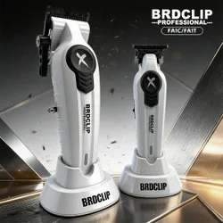Juego de cortapelos eléctrico profesional BRDCLIP Serie X, recortadora de cabello ajustable para hombres, cuchilla DLC, máquina de grabado para barb