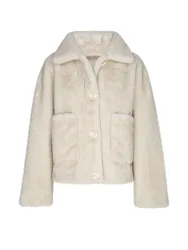 Chaqueta reversible con aspecto de piel FAJE beige 42
