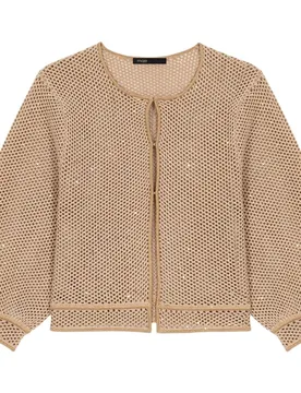 Cárdigan de mujer con mangas abullonadas - Maje - FashionsVida