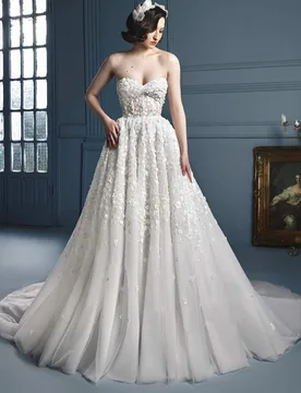 Customized Charming White Organza Wedding Dress Sexy Sweetheart Sleeveless Bridal Gowns Soft A-Line Court Train Vestido De Novia - Aliexpress - FashionsVida