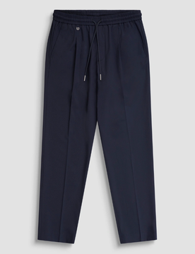 Pantalone misto viscosa uomo blue marine