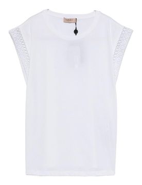 T-shirt bianca a maniche corte