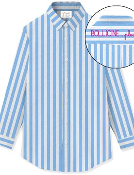 Bluse e camicie donna - brigitte cottn stripes mid v bollicine 31 emb - n.d