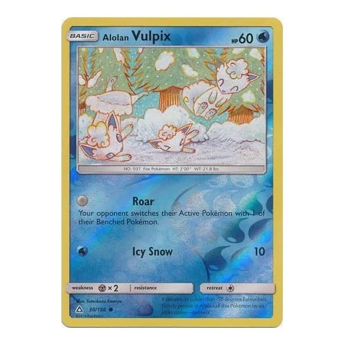 Pokemon SM Ultra Prism 30/156 Alolan Vulpix (Reverse Holo) - Pokémon - FashionsVida