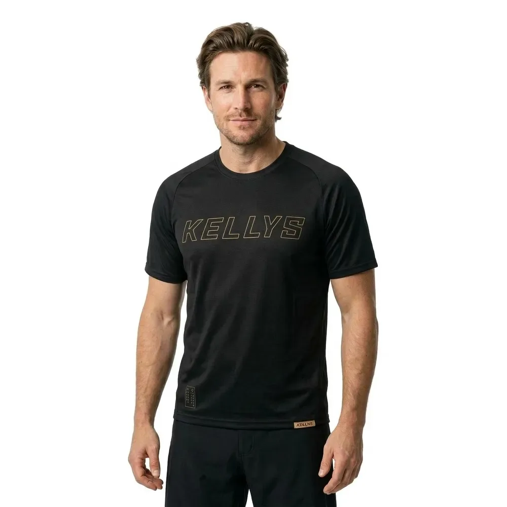Maglia Da Enduro A Maniche Corte Tyrion 2 Black - Kellys - FashionsVida