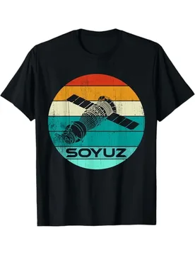 Russian Soviet Space Program Vintage Soyuz Spaceship Graphic T-Shirt 100% Cotton O-Neck Short Sleeve Summer Casual Mens T-shirt - Aliexpress - FashionsVida
