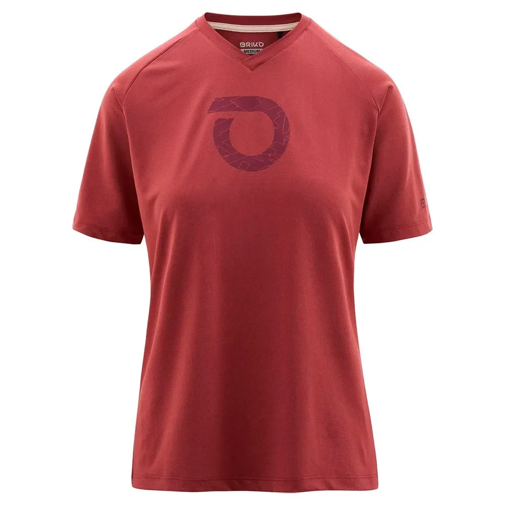 Maglietta A Maniche Corte Adventure Graphic Brown Pinkish - Briko - FashionsVida