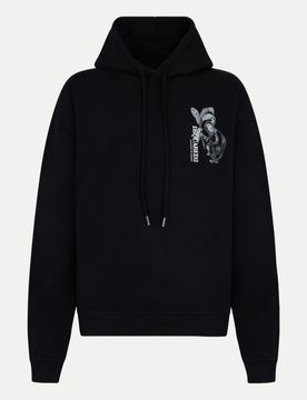 Relaxed-Fit Hoodie Schwarz XL