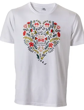 Gaza in our Hearts T-Shirt - White - Amnesty International - FashionsVida